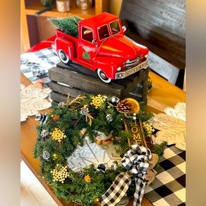 Homemade holiday wreath